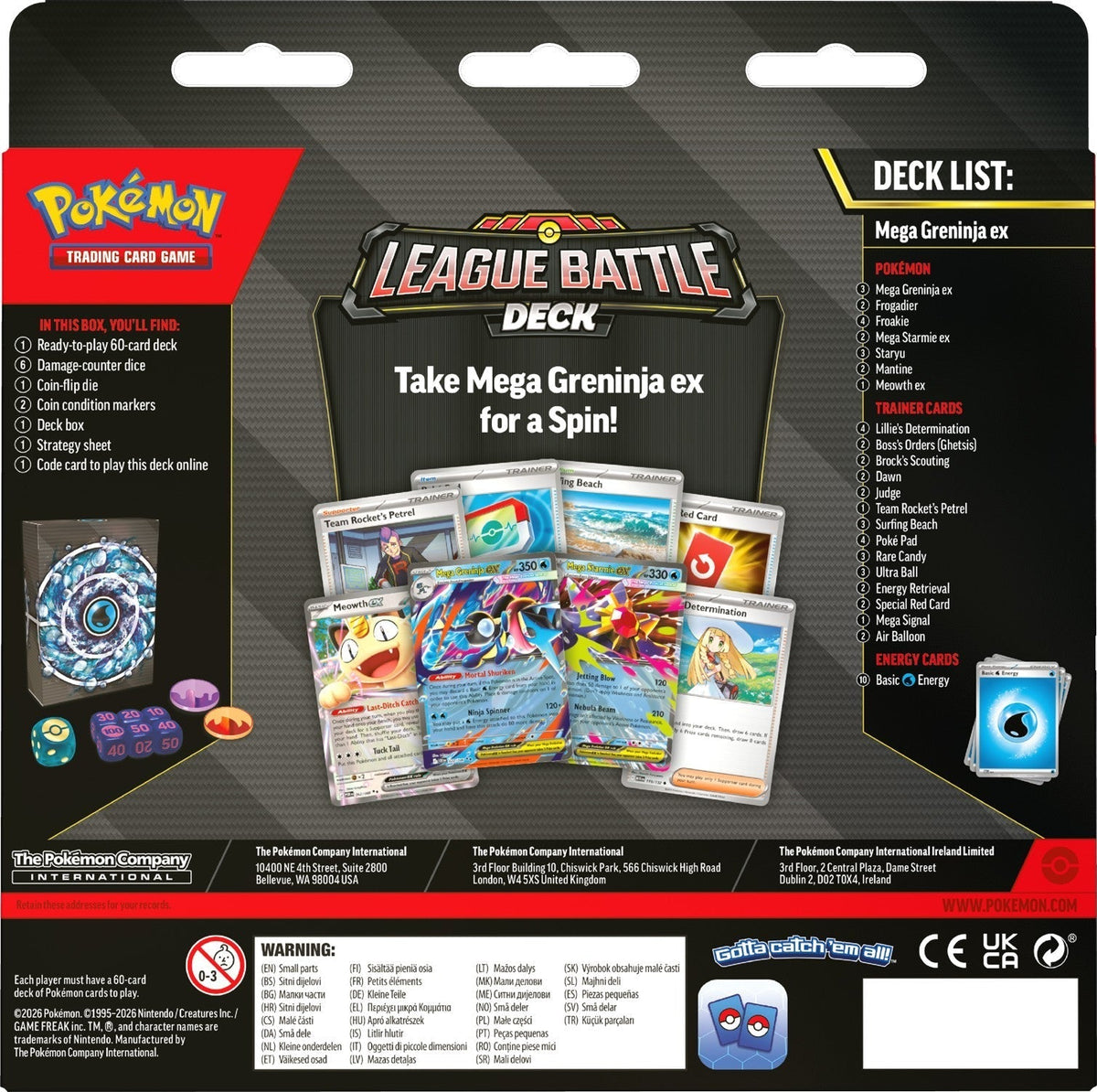 League Battle Deck - Mega Greninja ex | POKÉMON | English (Pre-Order)