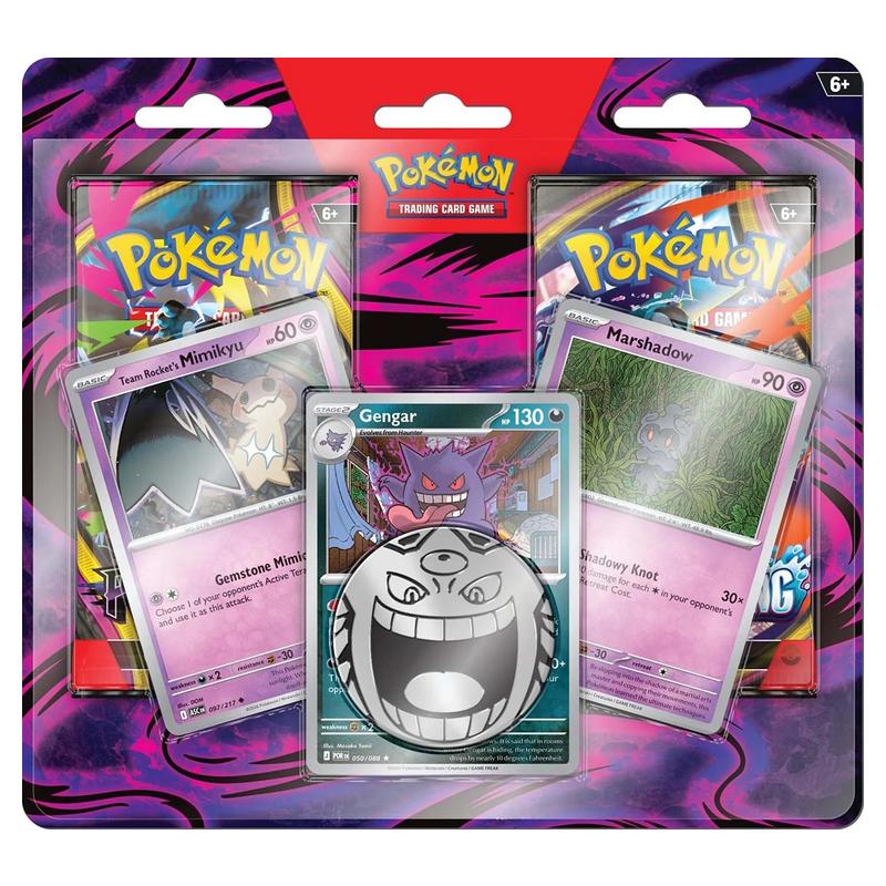 Enhanced 2-Pack Blister - Gengar, Marshadow & Team Rocket's Mimikyu | POKÉMON | English