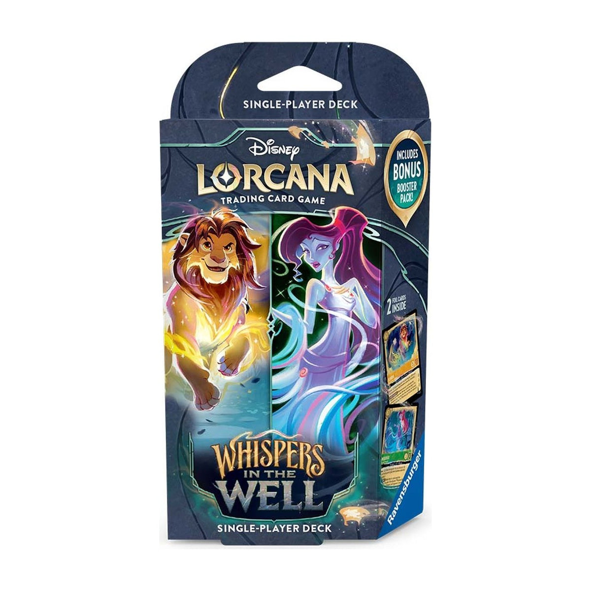 Whispers in the Well Starter Deck - Amber & Emerald (Simba & Megara) | DISNEY LORCANA | English